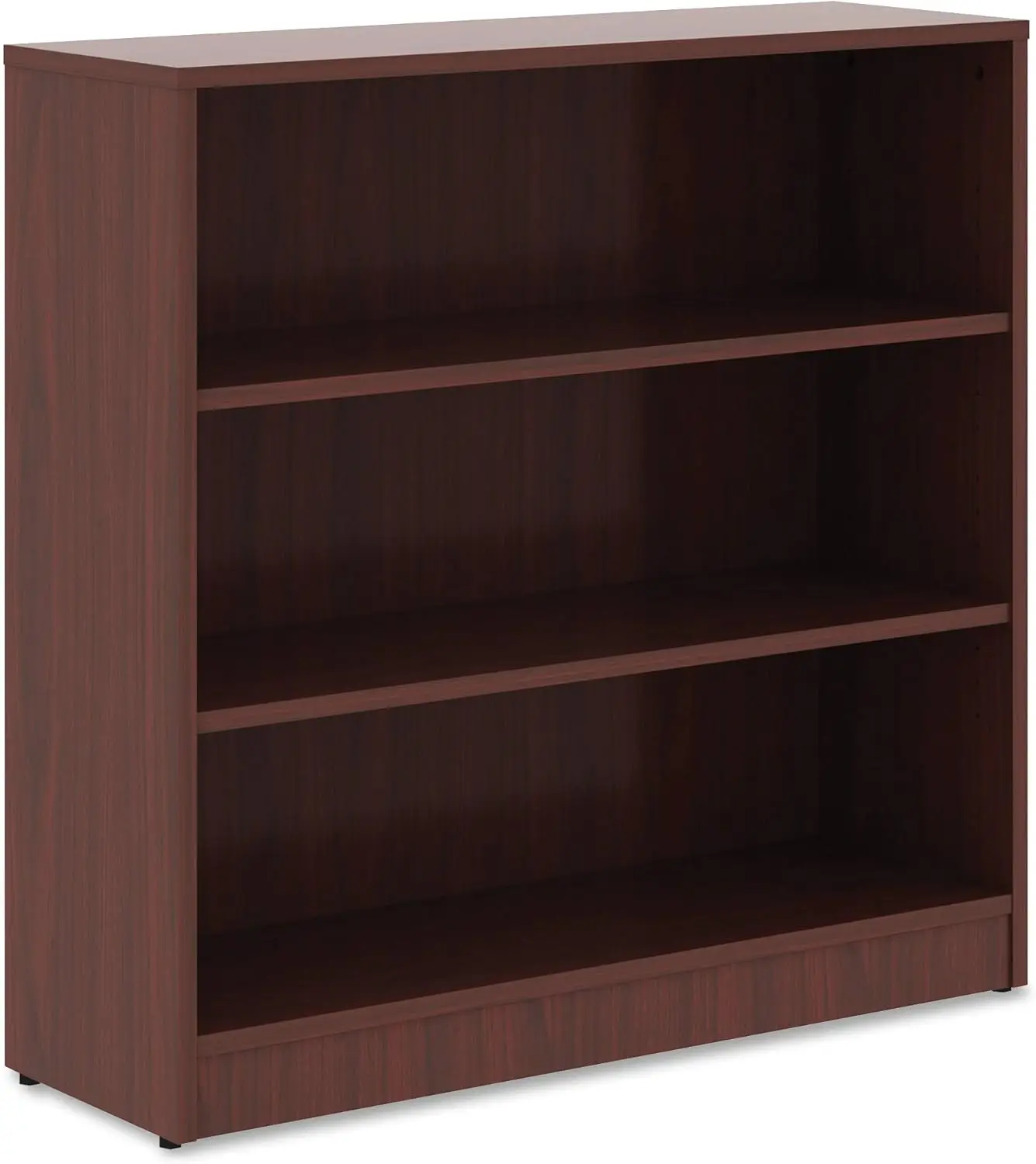 

Mahogany Laminate Bookcase, 36" x 36" x 12"