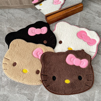 50x60cm Hello Kitty Cartoon Rug Anime Kawaii Sanrio Plush Floor Mat Bathroom Non-Slip Carpet Car Cushion Soft Living Room Decor