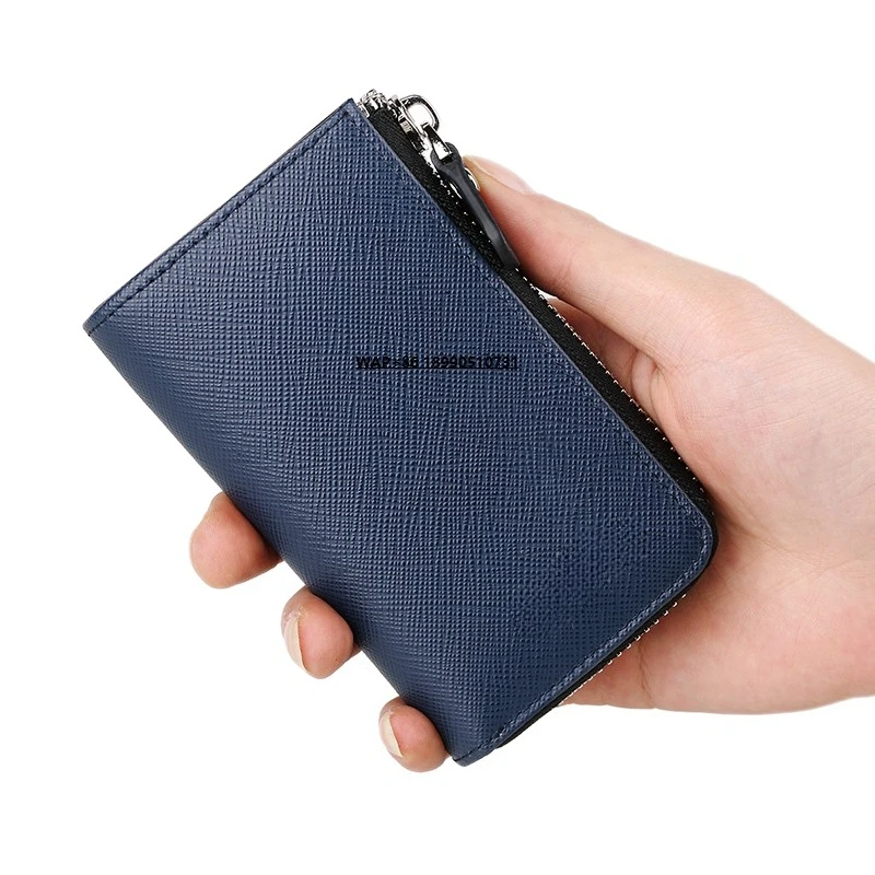 

WilliamPolo Men's Multifunctional Large Capacity Car Key Storage Bag Full Grain Leather Key Case Coin Purse Fashionable