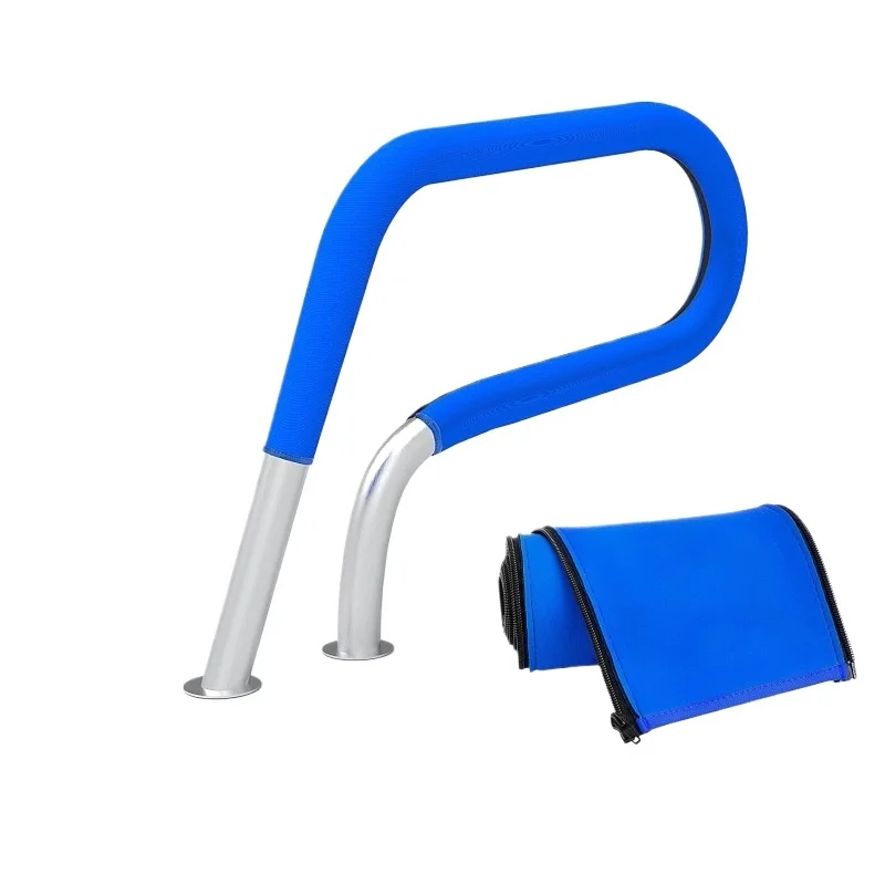 Swimming Pool Safety Protection Accessories Set with Zipper Velcro Escalator & Guardrail Covers Anti-Slip Gloves