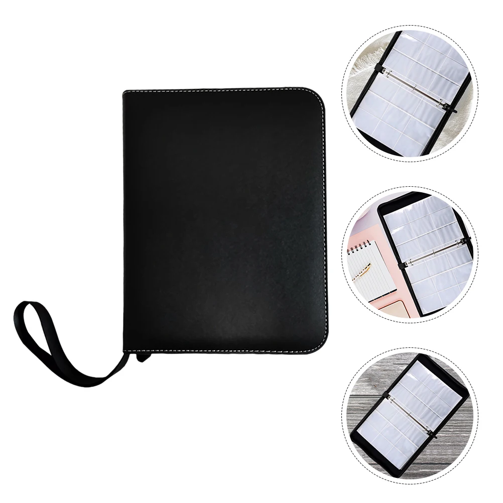 カードバインダーホルダー十分な収納透明ページ Pu Pp 素材ゲームスポーツフォトカードコレクションアルバムオーガナイザー