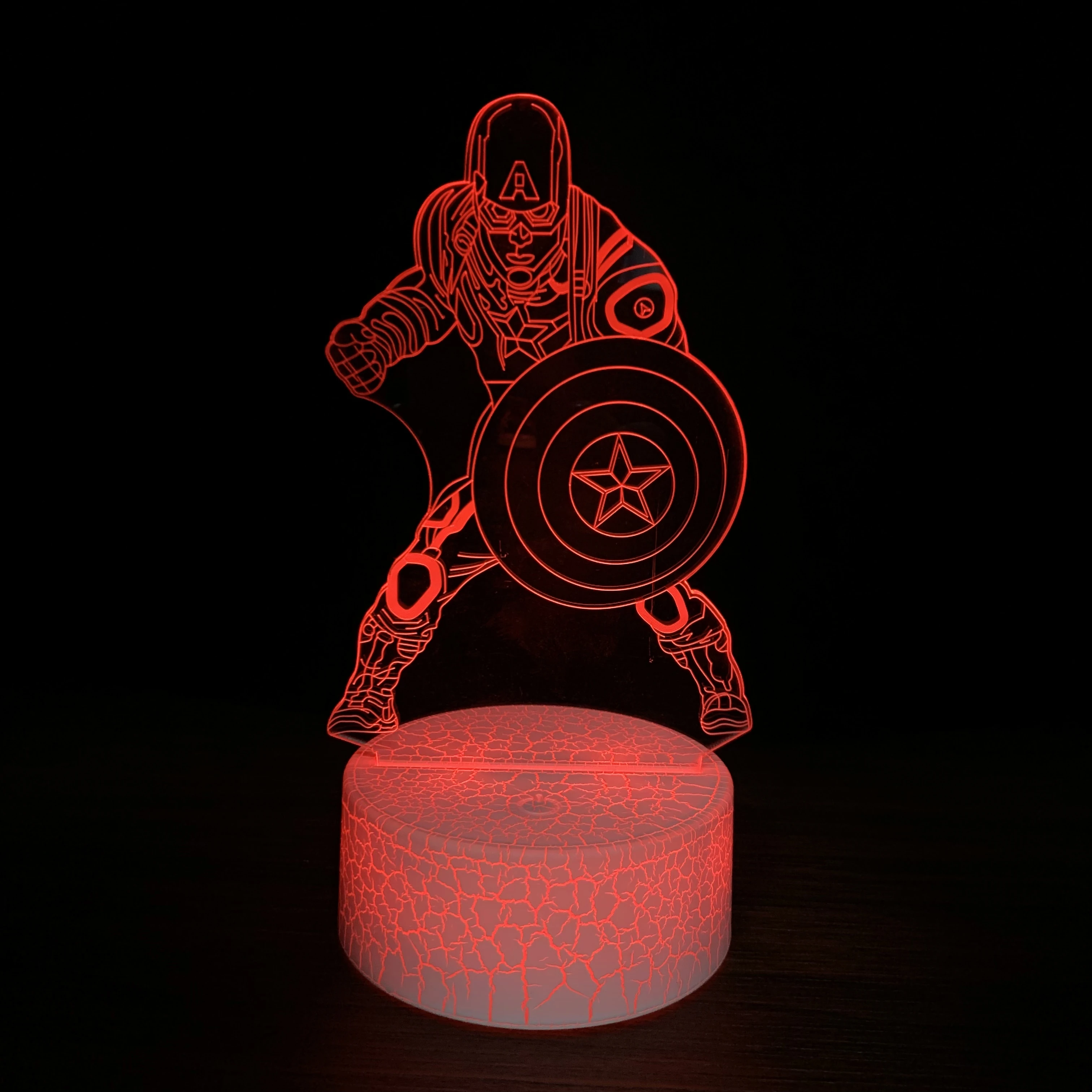 Veilleuse LED 3D de l'armée américaine, lampe de table pour Noël, décoration de la maison, cadeau mignon pour les enfants