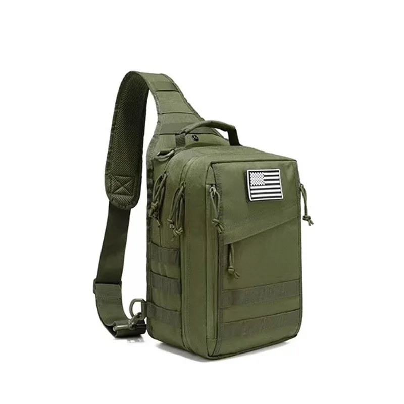 2026 New Waterproof Oxford Tactical Chest Pack Multi-Functional Camo Sling Bag for Cycling & Outdoor Sports Crossbody Bags