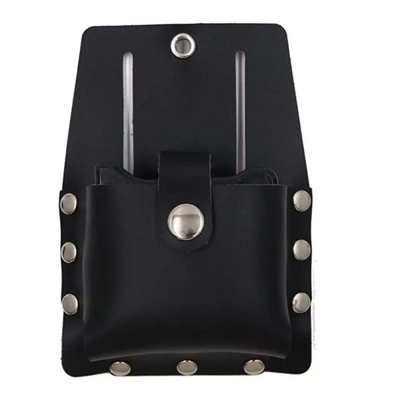 AA94-Wear-Resistant Stain-Resistant Leather Shoulder Tape Measure Outdoor Tools Storage Bag Convenient Wallet