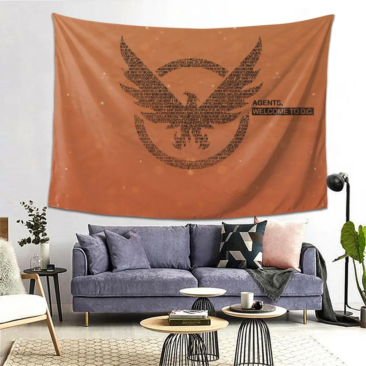 

The Division 2 Shd Strategic Homeland Division Tapestry Decor Art Aesthetic Tapestries for Bedroom Home Wall Cloth Wall Hanging
