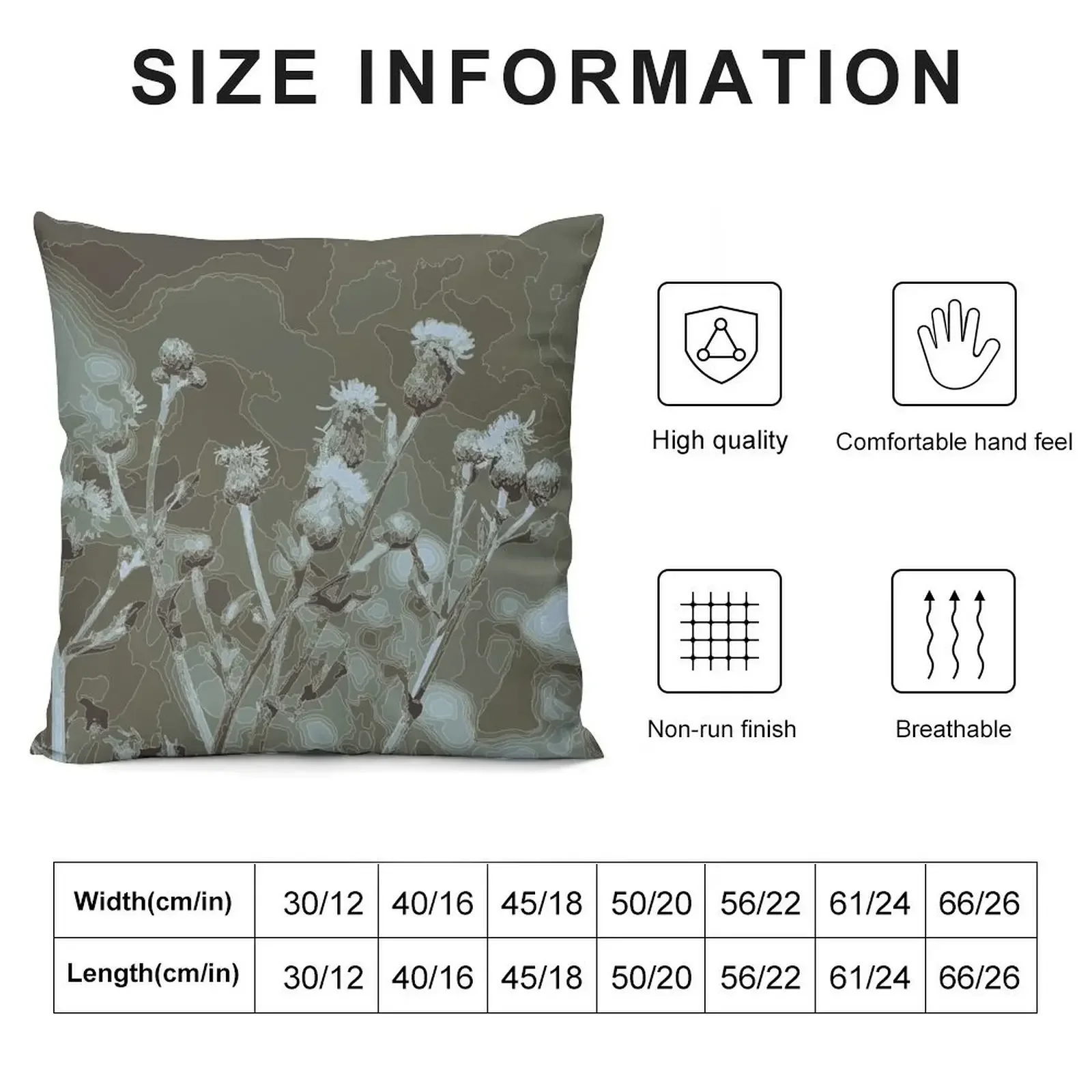 thistle twigs theme Throw Pillow Ornamental Pillow Pillows Aesthetic Pillow Cases Cushion Cover Luxury