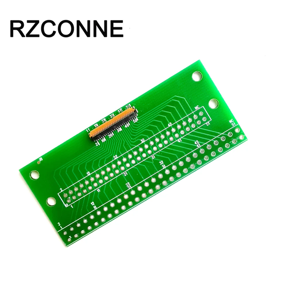 2pcs 25/31/33/35/39/41/45/51pin Connector Adapter ZIF 0.3mm Pitch to 2.0mm 2.54mm cable DIP FPC LVDs MIPI Adapter test board