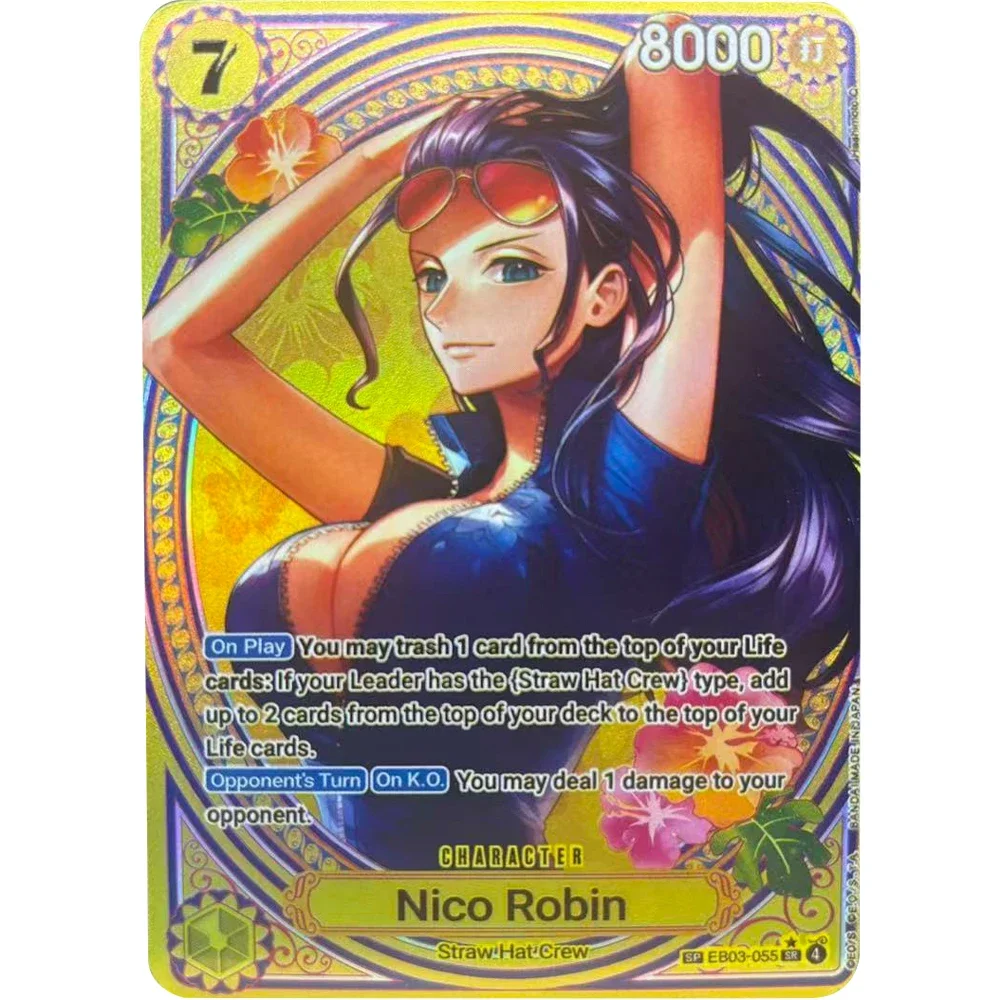 ONE PIECE Collection Cards EB03 Nami Boa Hancock SP EN  High Quality  DIY Self Made Game Anime Cards Gift Toy image 5