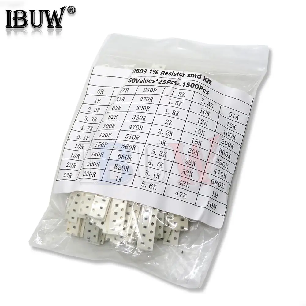 1500 Pcs Smd 0603 R…