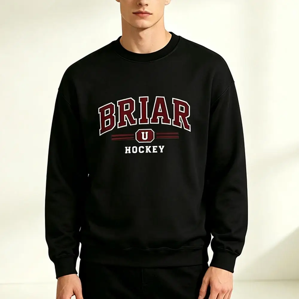 2026 Hot Off Campus Briar University Hockey Sweatshirt Vintage Graham 44 Cosplay Crew Neck Pullover Unisex Casual Streetwear Top