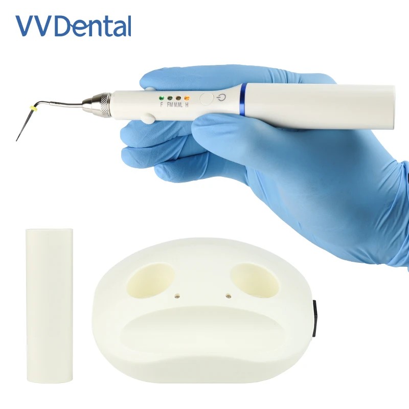 VV Dental Cutting Heating Pen 2*Holes Socket Obturation Root Canal System Rapid Heating w/ 4*Needles Dentistry Filling Treatment