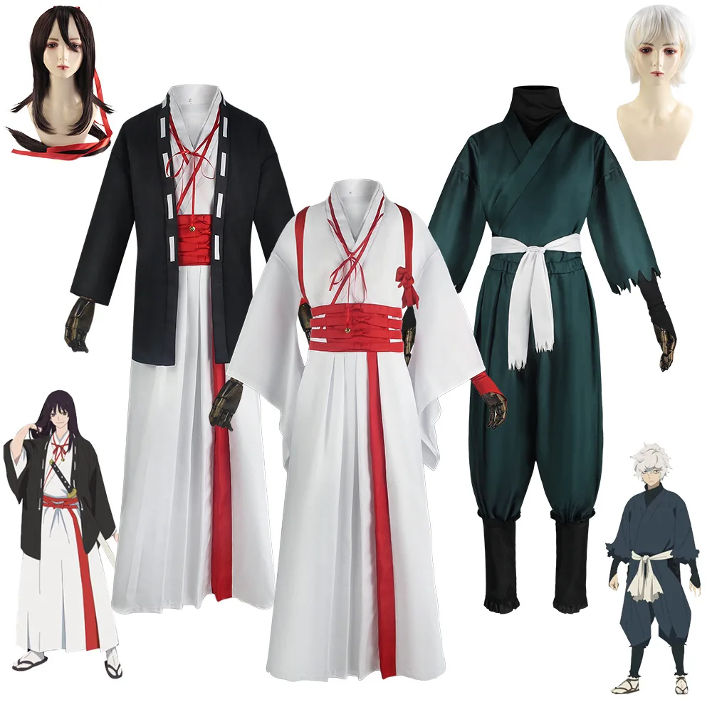 Hells Paradise Jigokuraku Cosplay Gabimaru Sagiri Yamada Asaemon Cosplay Wig Costume Uniform Full Set Halloween Carnival Clothes