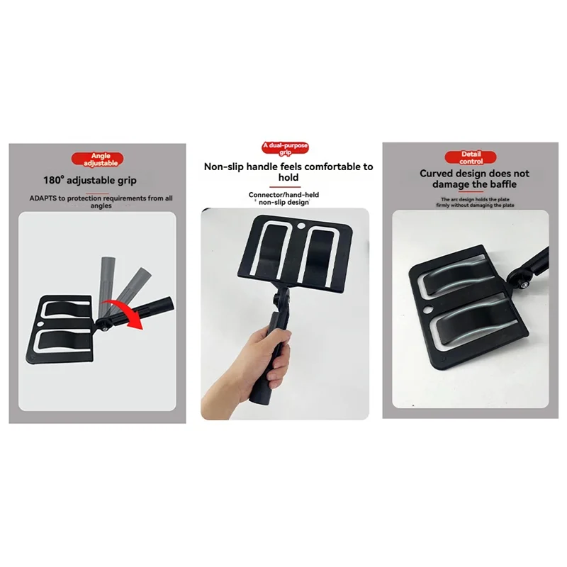 

BAAR-Adjustable Angle Spray Shield Holder Set Protect Splash-Proof Paint Baffle Grippers Long Rod Spraying Guards