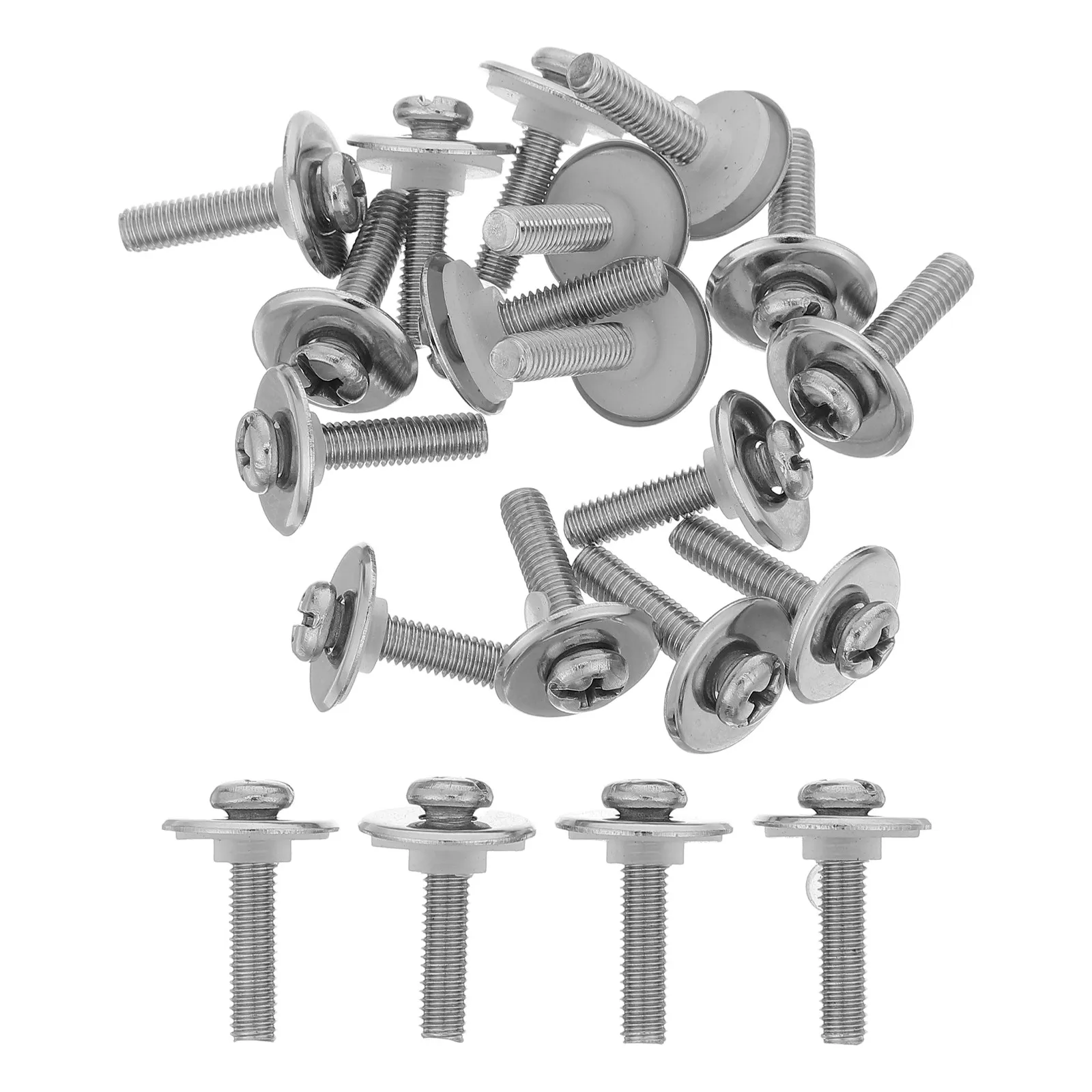 20Set Universal Pot Lid Handle Repair Screws Silicone Gasket M5x22mm Stainless Steel Replacement Kitchen Lid Fasteners