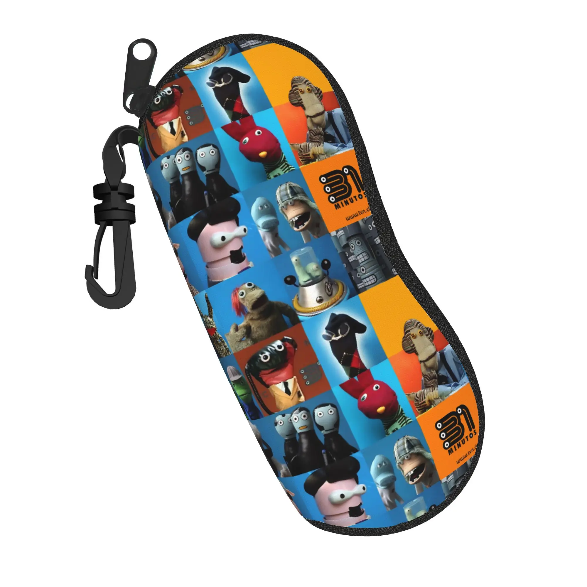 31 Minutos Chilean Comedy Glasses Case Men Women Lightweight Zipper Cartoon Sunglasses Protector Protector Eyeglasses Box
