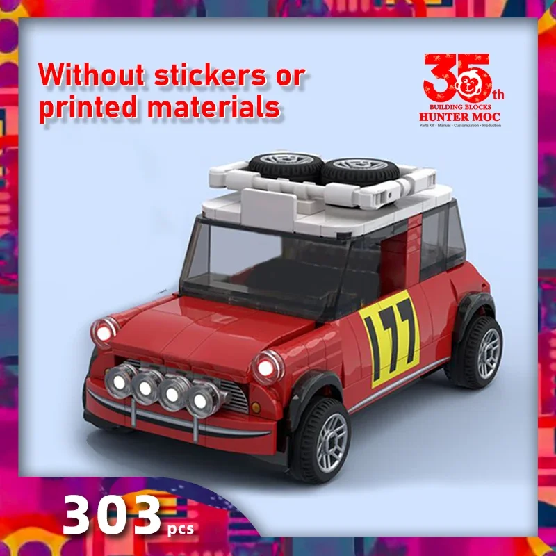 

Speed Champions rally racing toy building set SportsCar famous legendary Iconic display replica classic road car brick built