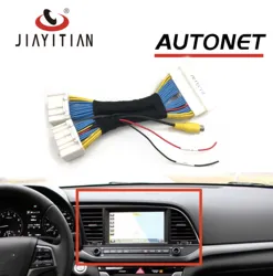 JIAYITIAN Rear View Camera Input Harness Cable For Hyundai Elantra 2017 2018 2019 RCA Video Plug Adapter Cable Kit factory radio
