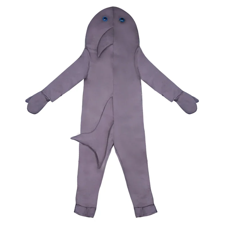 Halloween Costume For Kids Shark Costume Child Grey Shark Jumpsuit Animal Birthday Party Girls Boys Purim Cosplay