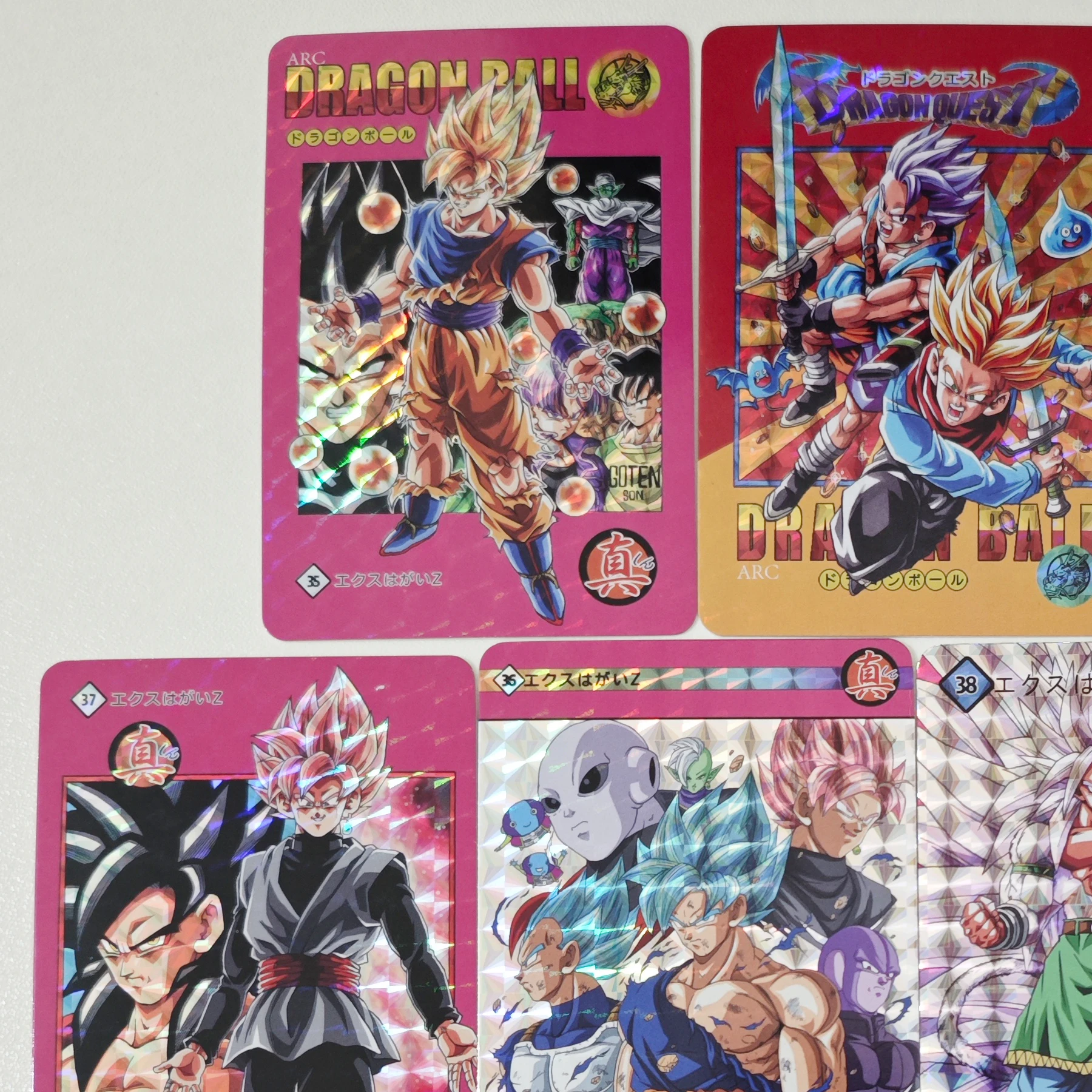11Pcs/set Diy Dragon Ball Super Saiyan Collection Card Grid Flash