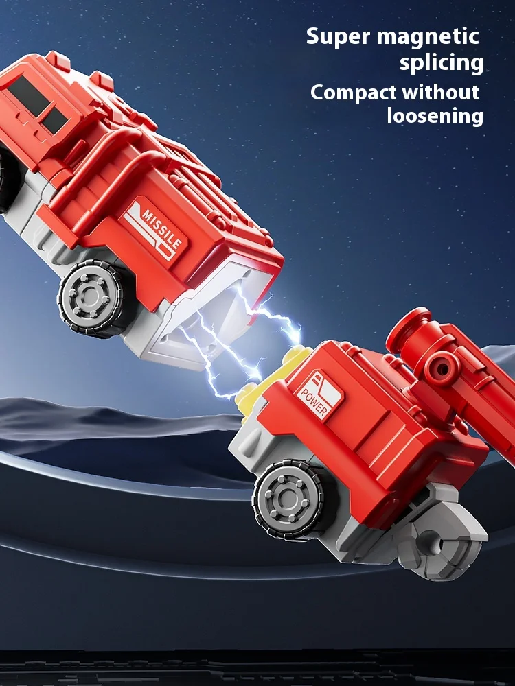 2025, nieuw magnetisch robotspeelgoed voor kinderen, supervervormingscombinatie mecha vakantiecadeaus voor jongens.