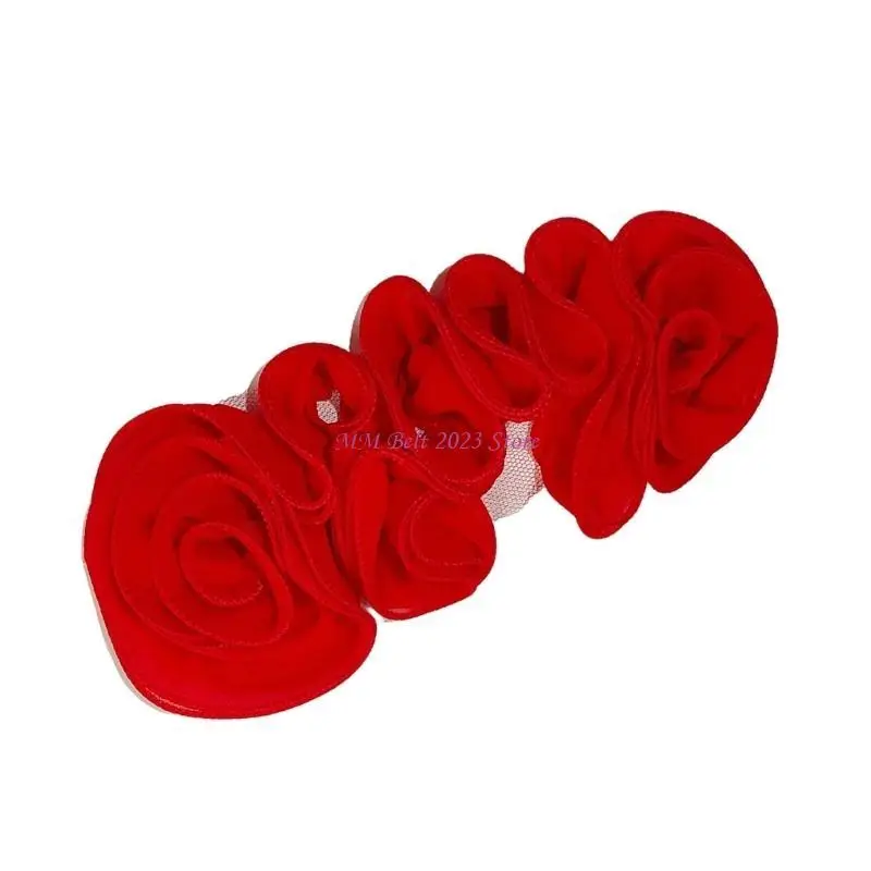 49ME การจัดแต่งดอกไม้ 3 มิติแฟชั่นชุดผู้หญิงแพทช์แพทช์งานแต่งงานสำหรับชุดผู้หญิง