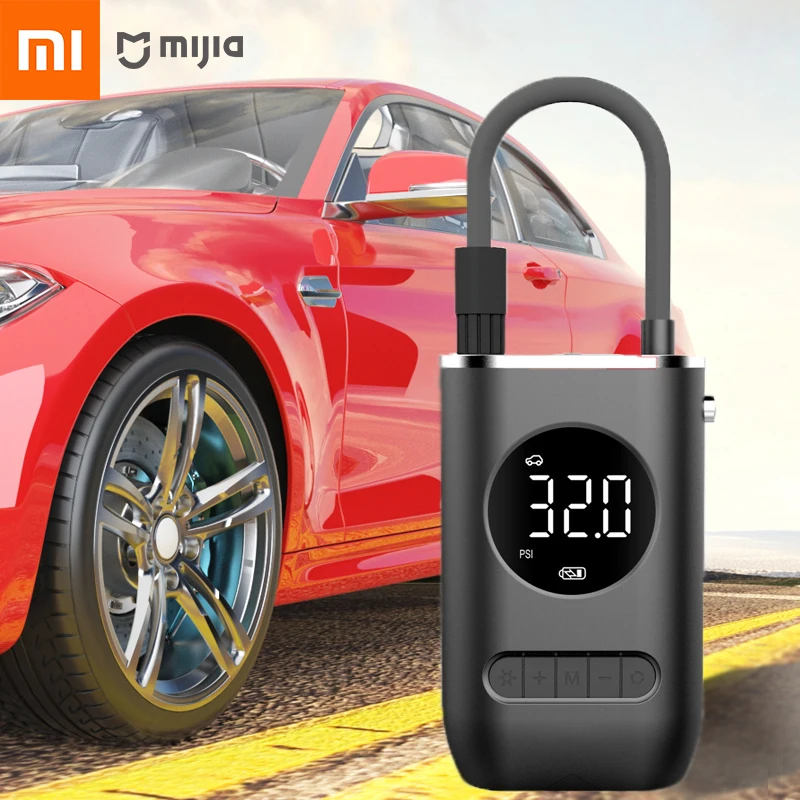 Xiaomi Car Air Pump Mini Portable Wireless Tire Inflatable Pump Air Compressor Pump for Car Motorcycle Bicycle Automobiles Parts