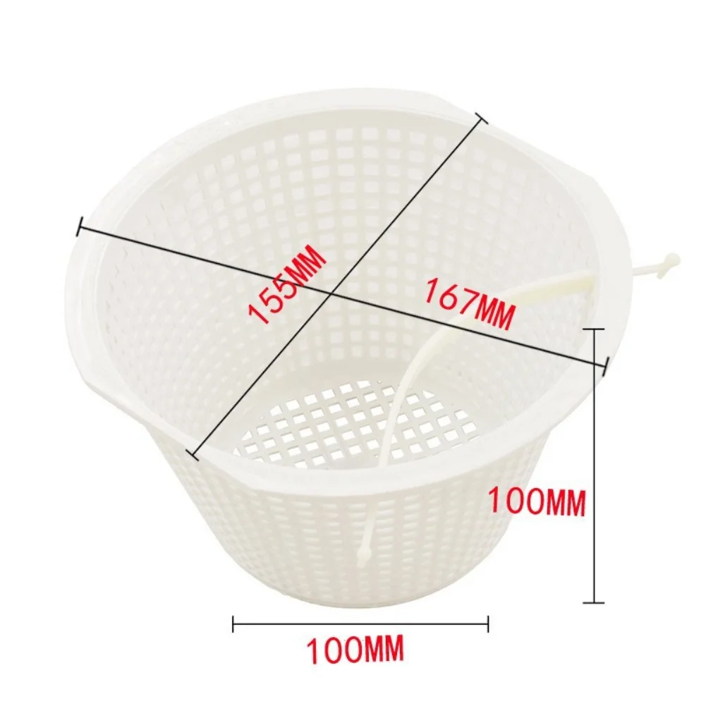 For Skimmer Maintenance Pool Skimmer Basket Captures Leaves And Debris Lightweight Plastic Replacement Part ABS Construction