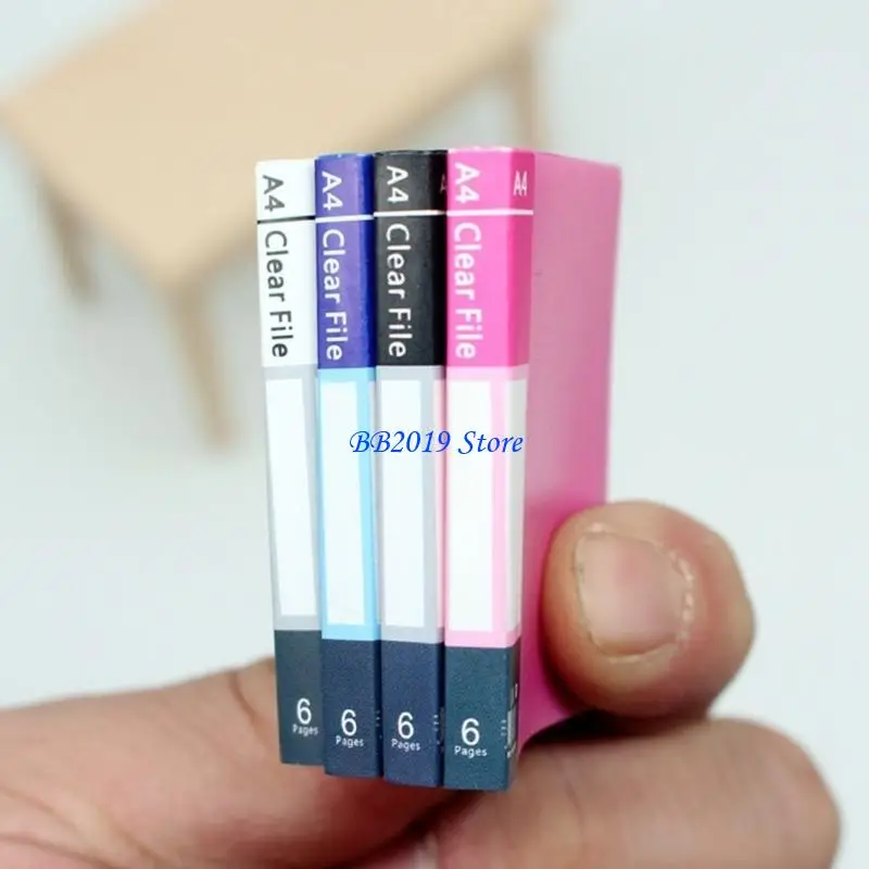 

Q0KB Miniature School Supplies Set for Dollhouses 1/12 Scale Realistic School Essentials for Kids and Adults