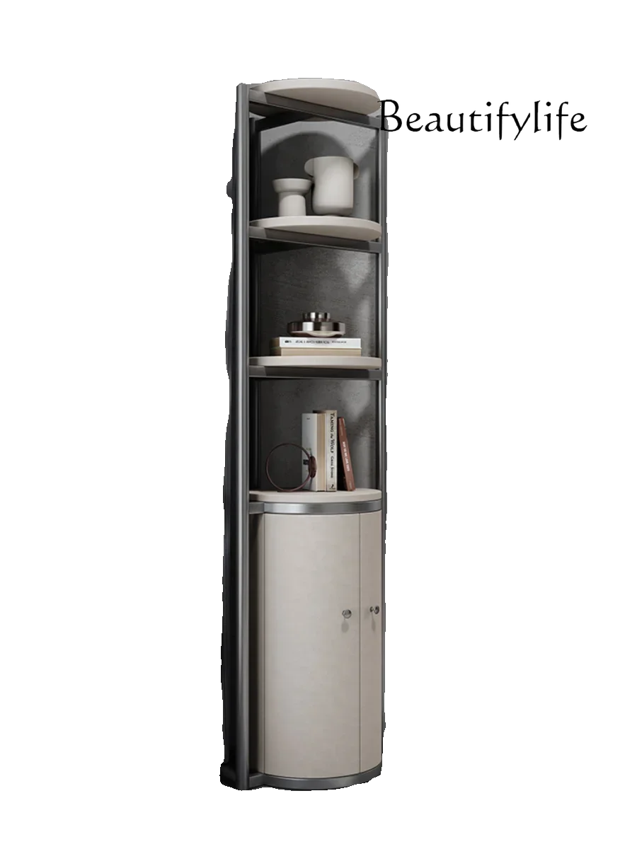 BJ C Light Luxury Living Room Rack Corner Cabinet Corner Triangle Wine Cabinet Storage Corner Storage Cabinet