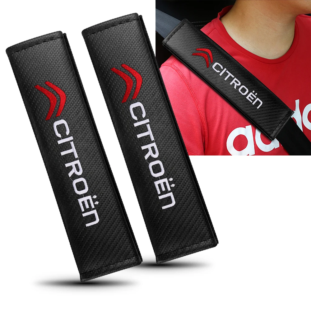 1/2pcs Car Seat Belt Cushion Safety Belt Shoulder Protector Pad Accessories for Citroen C1 C2 C3 C4 C4L C5 C6 C7 C8 VTS C-ELYSEE