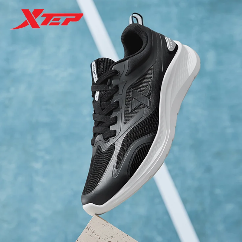 Xtep Running Shoes For Men 2024 Summer Breathable Rebound Men's Sports Shoes Non-Slip Soft Cushioning Sneakers 876219110019