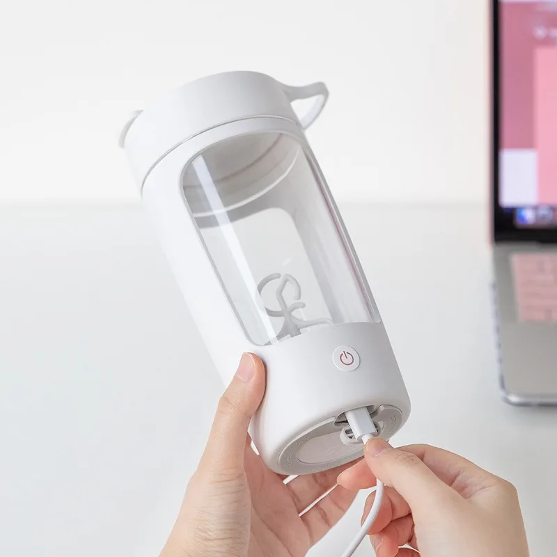 

Electric Mixing Cup USB Charging Portable Plastic Automatic Brewing Milkshake Shaking Cup Coffee Mixing Cup