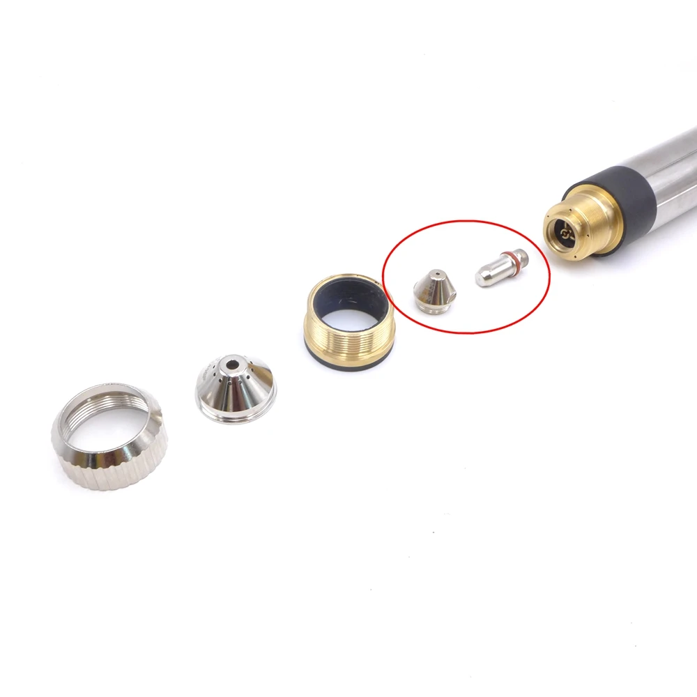 Eletrodo FY-XF300H FY-XF300 FY300 300100   & Bico (1,3/1,5/1,7/1,9/2,1/2,5 mm) 20 PCS Máquina de corte de plasma reta