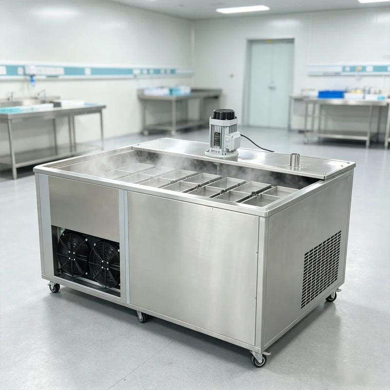 Commercial Multi Mold Clear Ice Block Maker Continuous Ice Production Equipment for Catering and Ice Factory Usage Customized