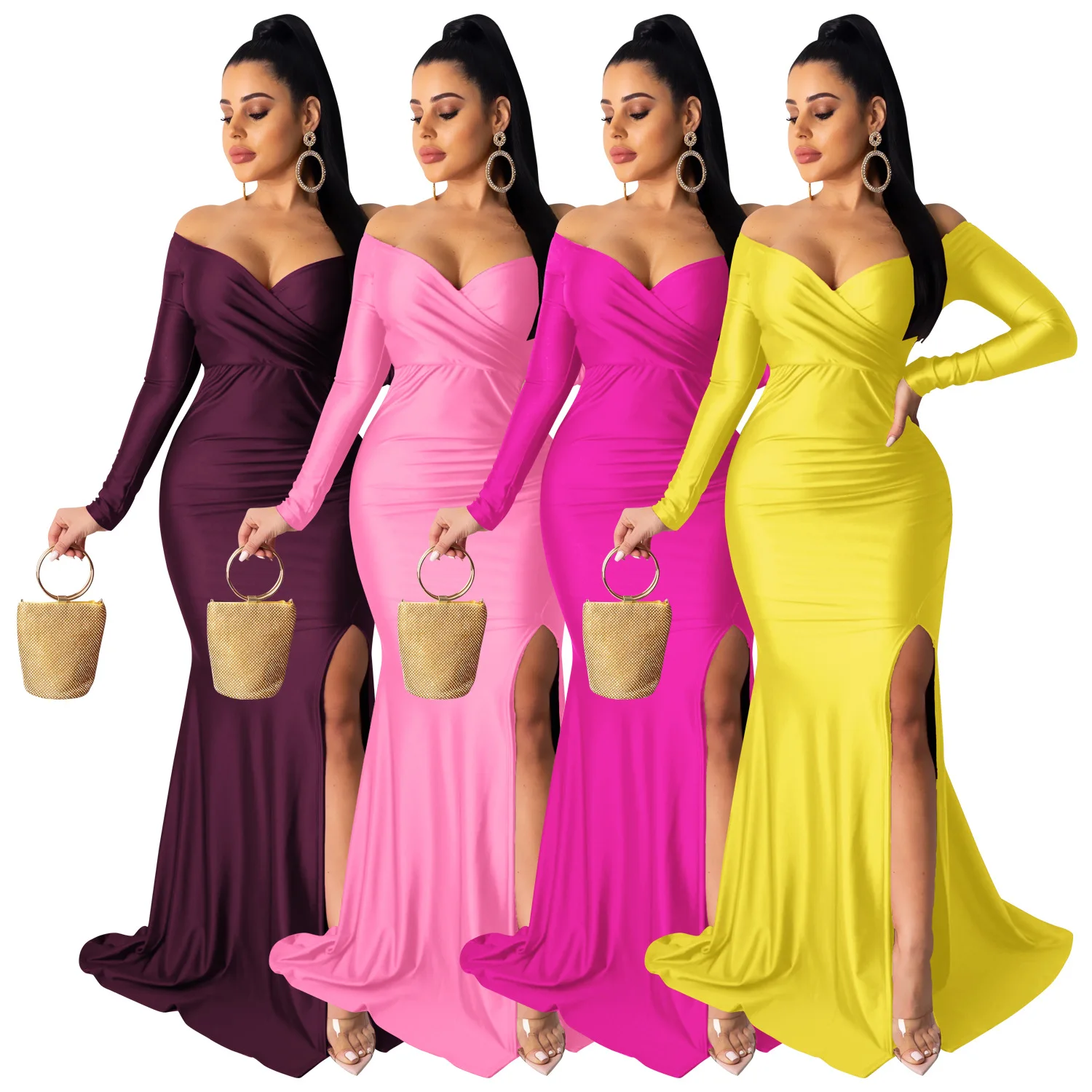 birthday dress for women evening dress party dresses long dresses for women 2023 vestidos woman fall dresses long sleeve