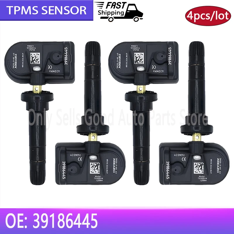 4pcs-39186445-car-tpms-tire-pressure-sensor-for-opel-vauxhall-astra-k-van-insignia-b-2019-2023-39243434-yq00956280-yr00254380