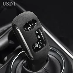 For BMW MINI F55 F56 F54 F60 F57 2023 2022 2021 2018 2024 Leather Car Gear Shift Knob Cover Alcan tara Suede Gears Shifter Cap