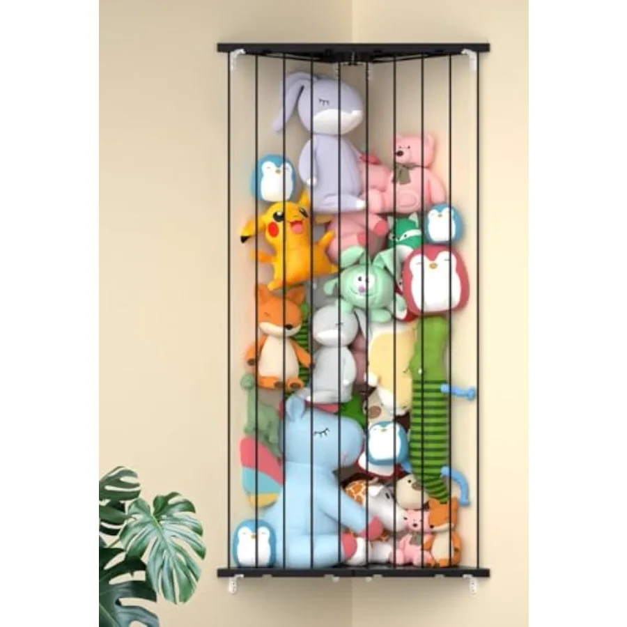

Патентованный органайзер для хранения мягких игрушек - Угловой держатель для плюшевых игрушек с регулируемой длиной - Настенный органайзер для плюшевых игрушек для медсестер