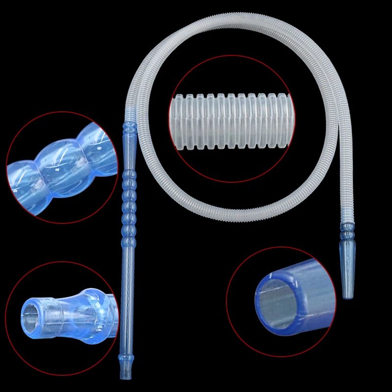 1PC Hookah Chicha Shisha Hose Plastic Connector Smoking Pipe 1.9M Long Accessories For Hookah Plastic Water Pipe Nargile Tobacco