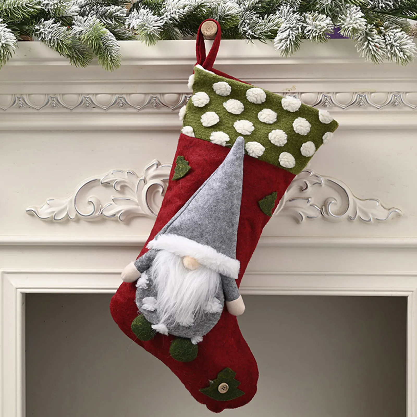 جوارب عيد الميلاد أكياس الهدايا مجهولي الهوية سانتا كلوز دمية الجوارب مضحك كاندي حقائب للهدايا للأصدقاء عيد الميلاد لوازم الديكور