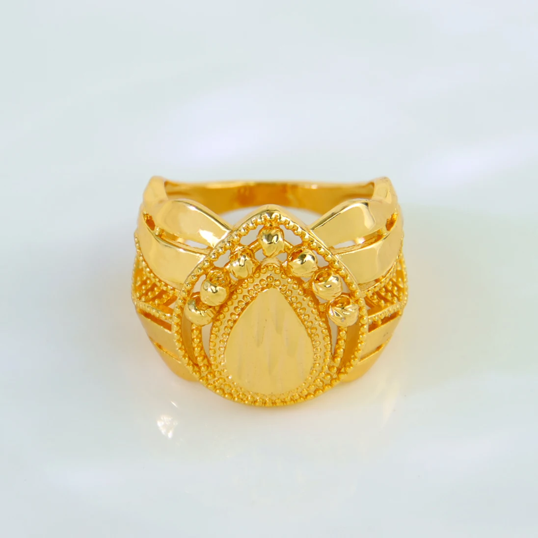 Türkische Goldmünzen Ring 21 Karat vergoldet Dubai Braut Hochzeit Paare Ringe Arabisch Islamische Frauen Ramadan Party Schmuck – Detail 16