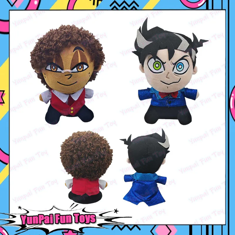 Cartoon Hazbin Hotel Human Alastor Vincent Vox Plush Toy Anime Peluche Doll Cotton Doll Fans Peripheral Product Birthday Gift