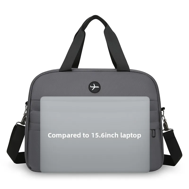 Travel Duffel Bag Men Waterproof Nylon with Multi Compartment for 15.6 Inch Laptop Business Travel and Airplane Carry On