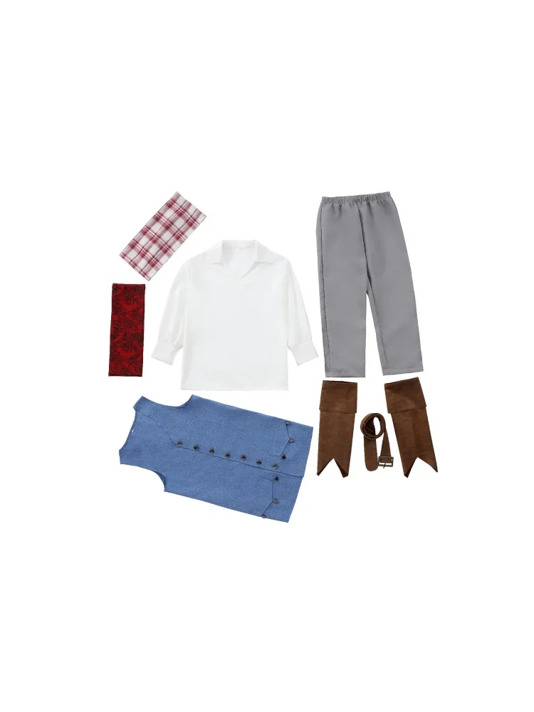 Unisex Retro Piraten-Cosplay-Outfit Blaue Weste Halloween Karneval Familien-Paar Kostüm Bühnenkostüm 2026 – Detail 36