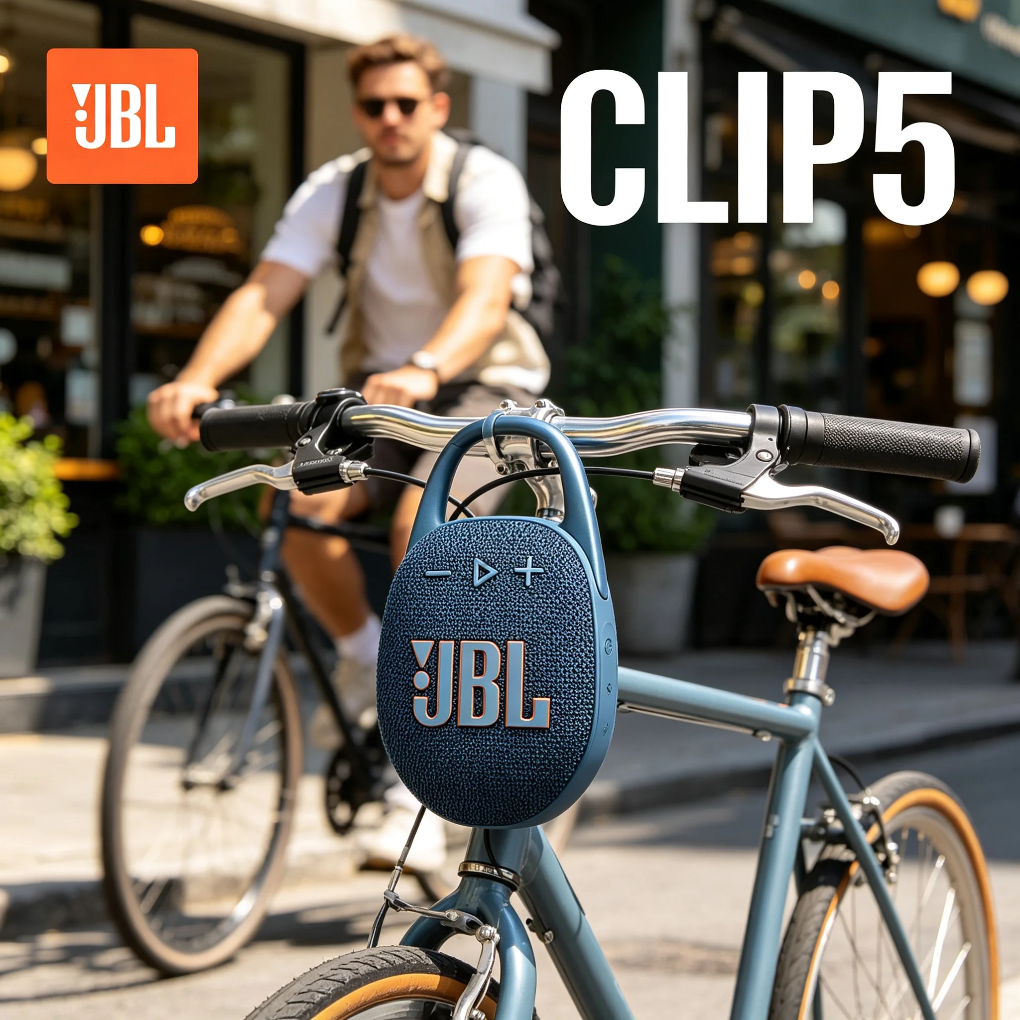JBL CLIP5 Mini Bluetooth Speaker JBL Pro Sound,12H Battery,Playtime Boost,IP67 Waterproof for Picnic Cycling Backyard Gathering