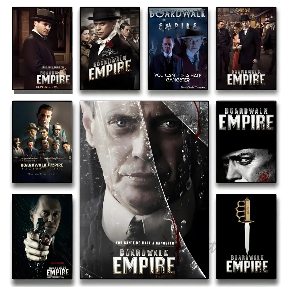 B-Boardwalk Empire Poster Classic poster and wall art prints are suitable for living rooms, bedrooms,and home