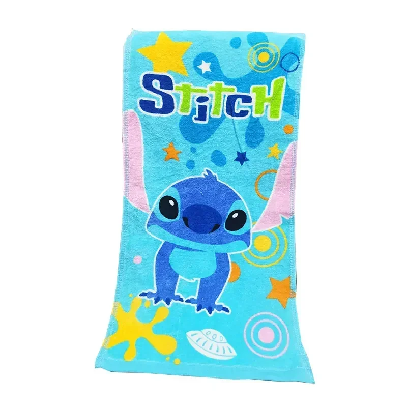 การ์ตูนดิสนีย์ผ้าฝ้ายผ้าเช็ดตัว Stitch โซเฟีย Elsa Princess ผ้าเช็ดหน้า Travel Soft เด็กวัยหัดเดินผ้าเช็ดตัวเด็กผู้หญิง 28x55 ซม