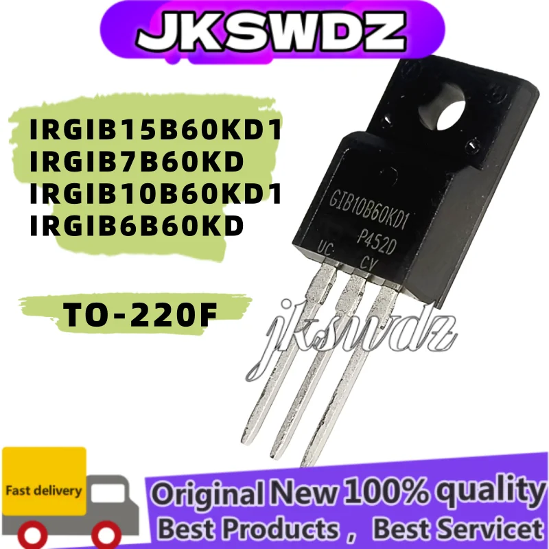

10Pcs 100% NEW IRGIB15B60KD1 GIB15B60KD1 IRGIB7B60KD GIB7B60KD IRGIB10B60KD1 GIB10B60KD1 IRGIB6B60KD GIB6B60KD TO-220F In Stock