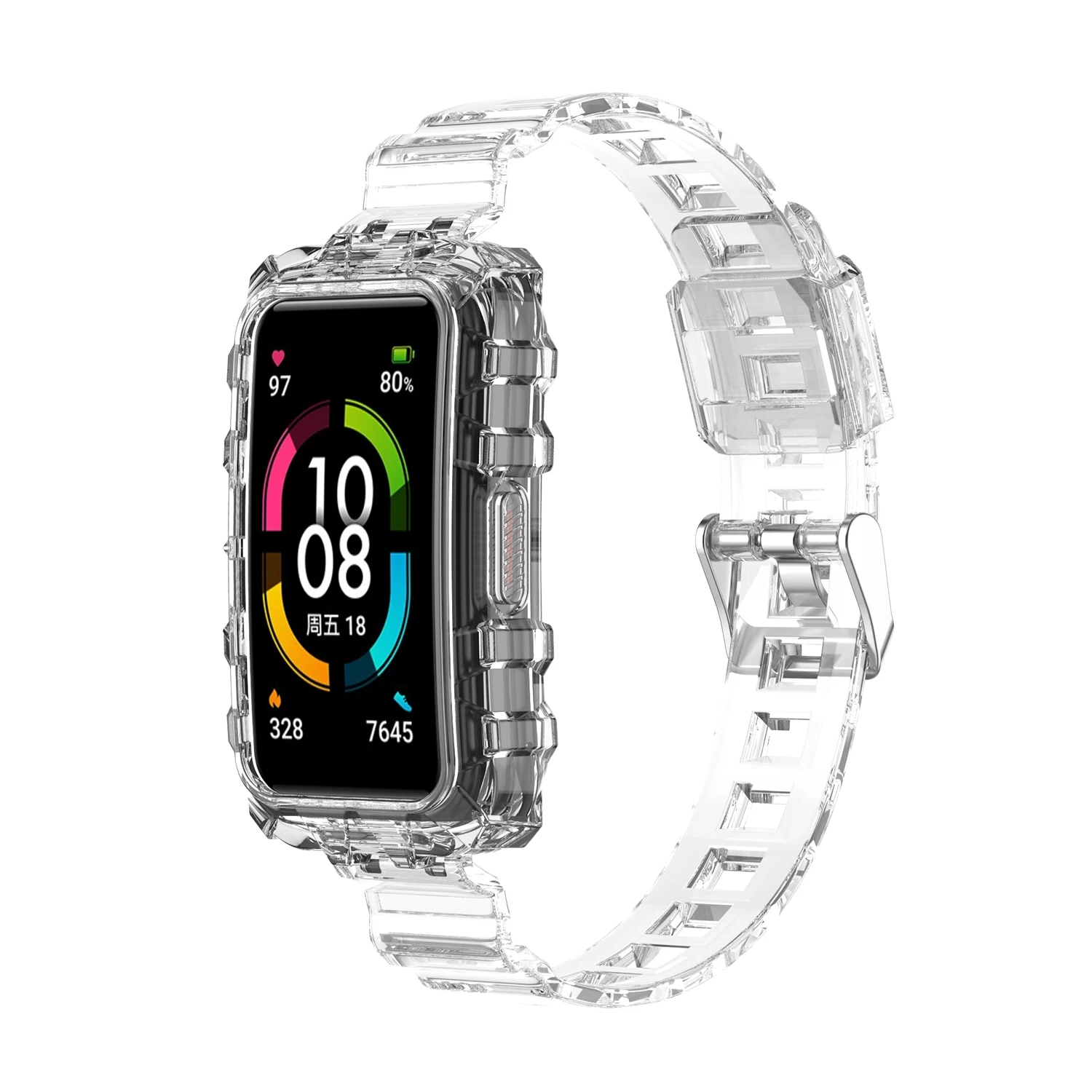 Correa para Huawei Band 8/7/6 Honor Band 6, correa de reloj transparente ligera, correa de repuesto, accesorios de reloj Huawei