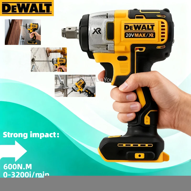 DEWALT DCF880 20V MAX Brushless Impact Wrench High Power Fastening Tool Professional Grade For Tire Change & Mechanical Work